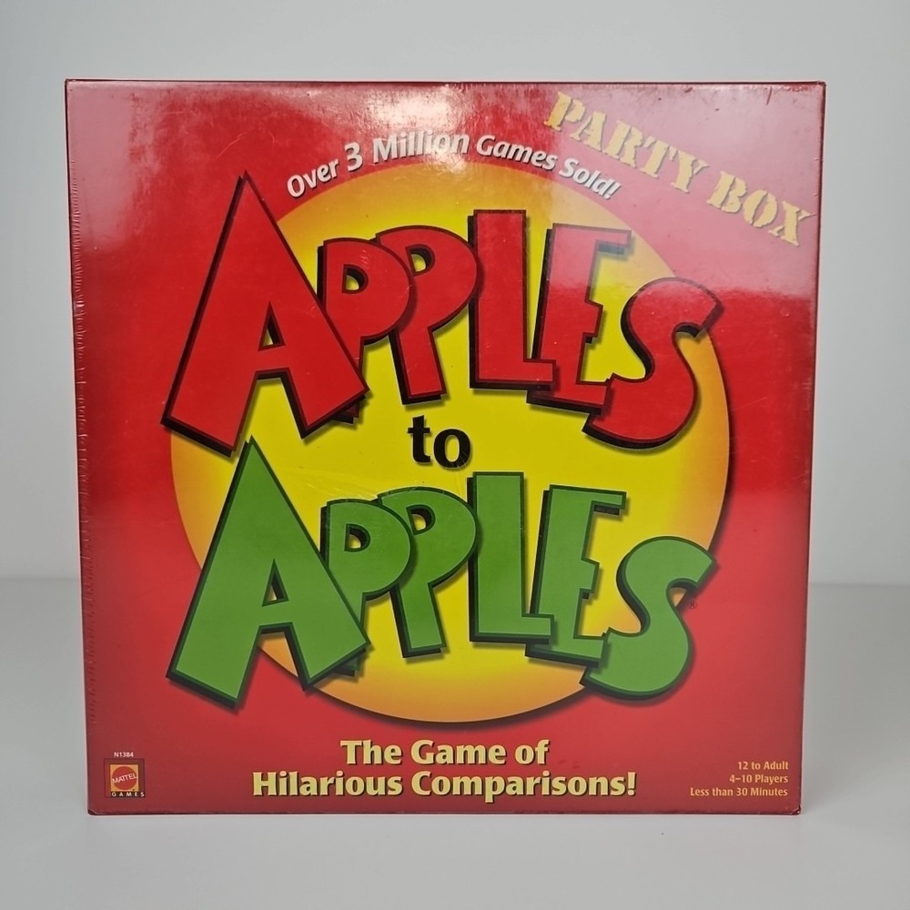 Mattel Apples to Apples Party Box Party Game New In Box Sealed